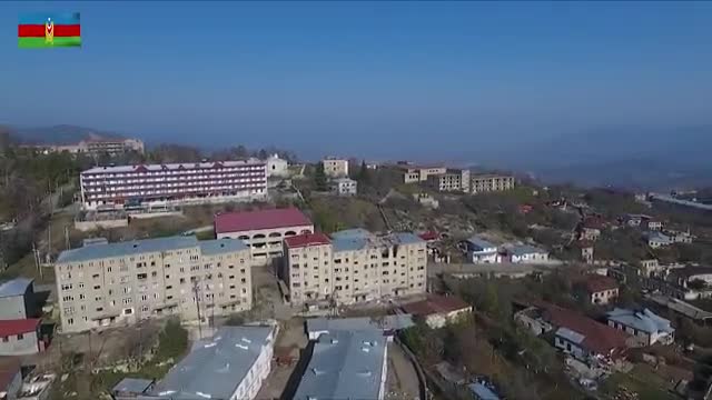 Şuşa şəhərinin havadan videogörüntüsü