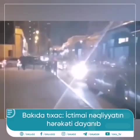 Bakıda dəhşətli tıxac