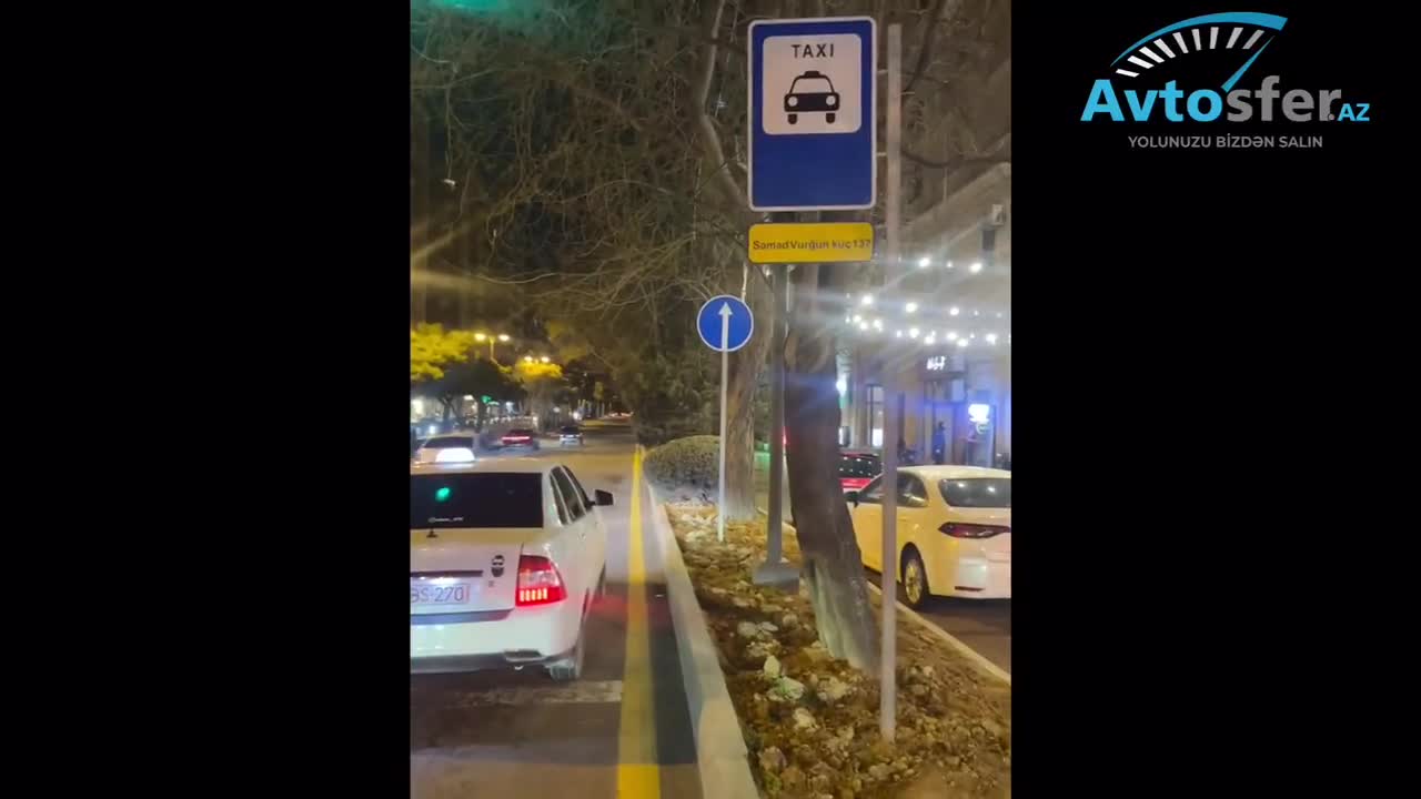 Taksi duracağında dayanan taksi sürücüsü cərimələnib 