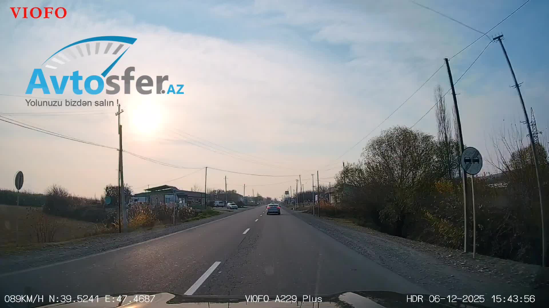 Sürücünü yoldan çıxarıb təhlükə yaratdı