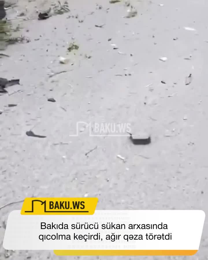 Bakıda sürücü sükan arxasında qıcolma keçirdi