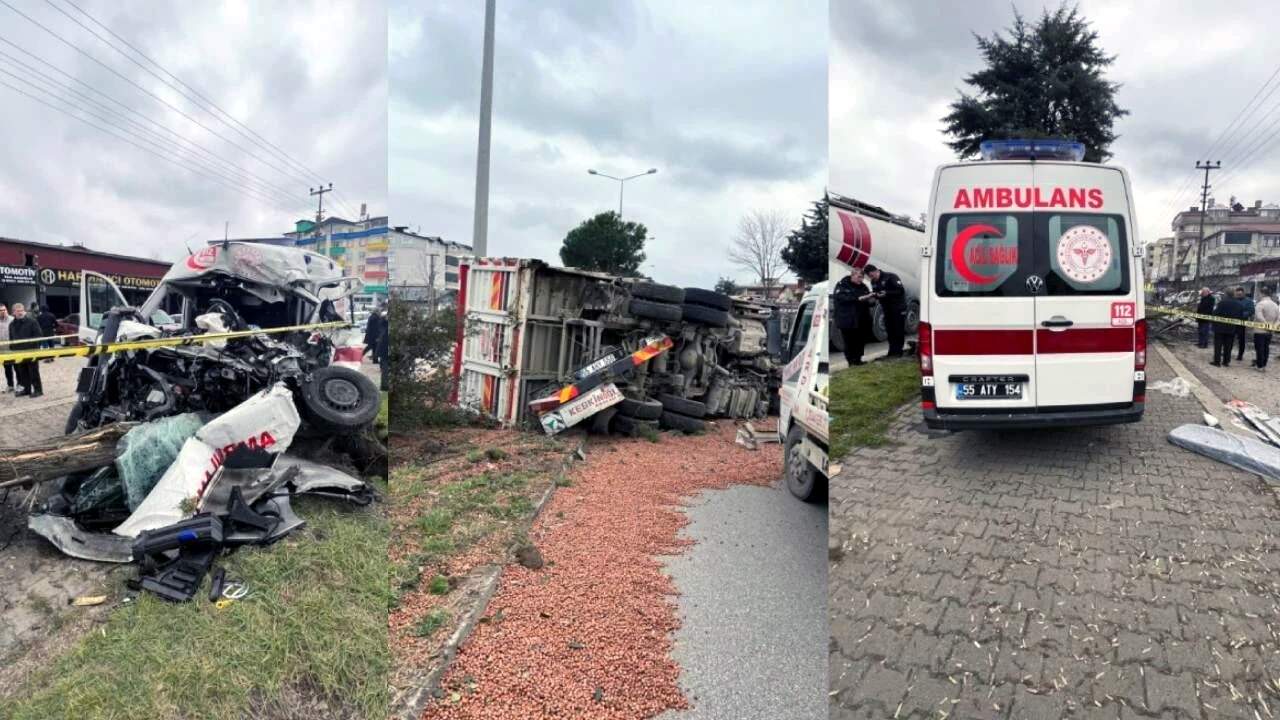 Yük maşını ilə toqquşan təcili yardımın sürücüsü öldü