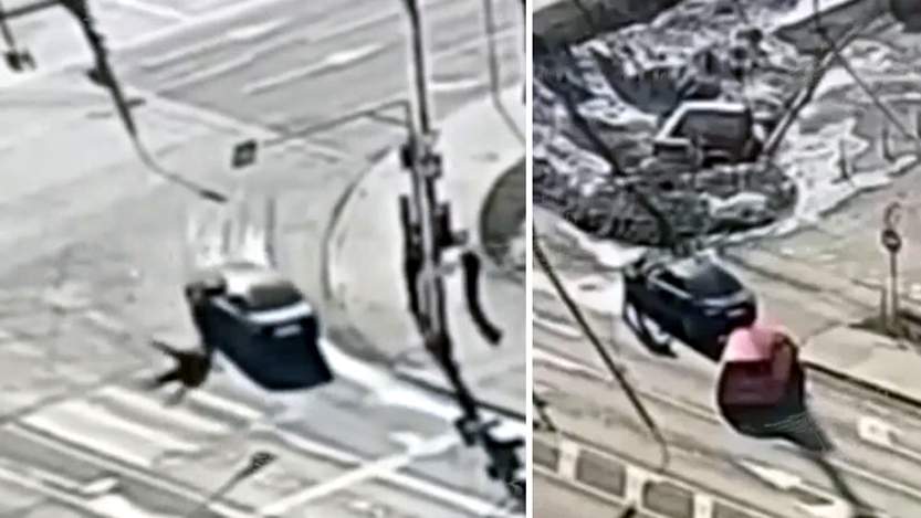 Yol polisini kapotda sürüyən vəsiqəsiz şəxs hadisə törətdi