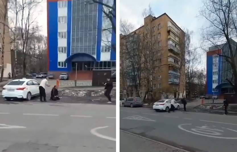 Narkotik qəbul edənlər taksinin yolunu kəsdi 