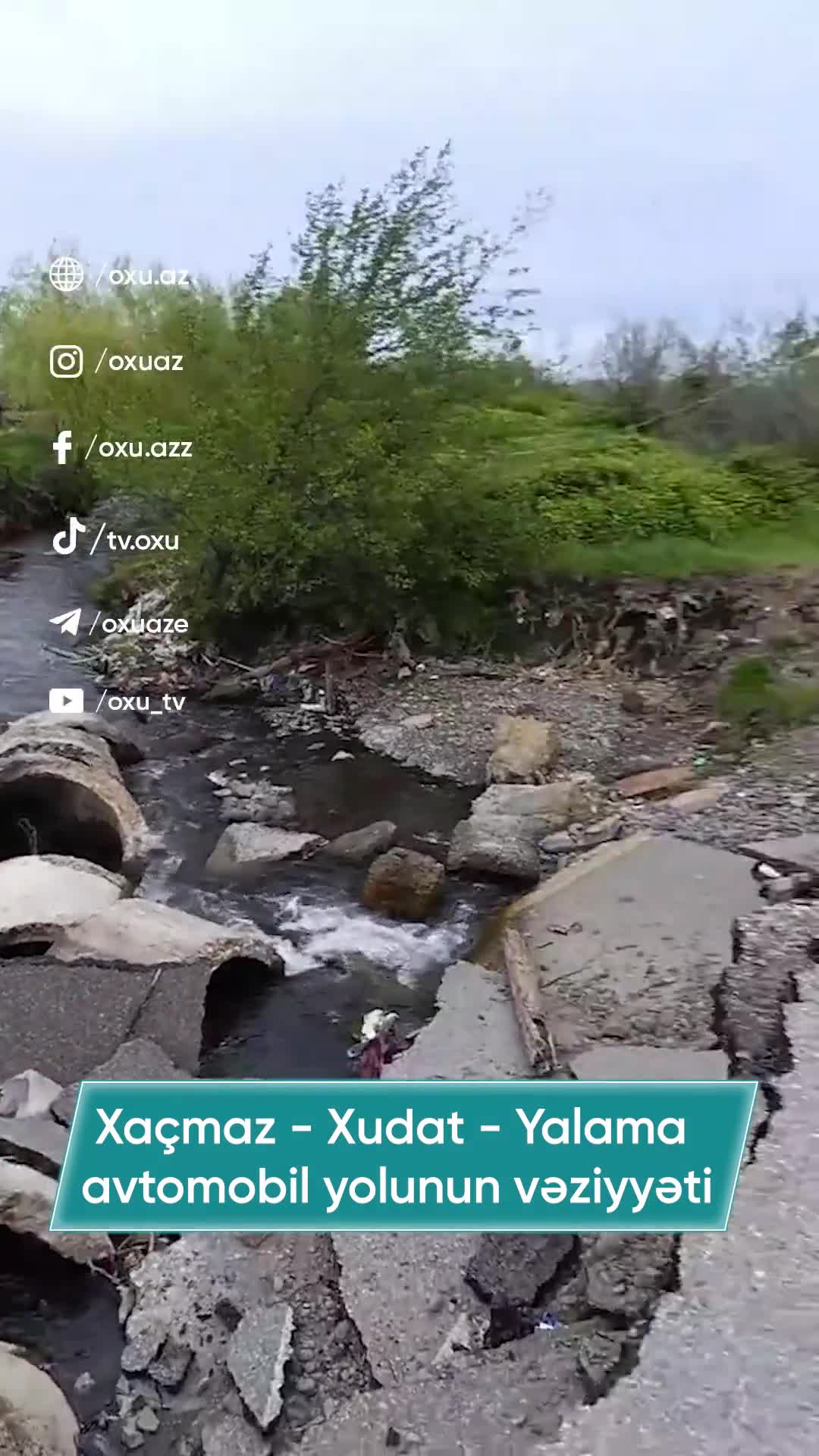 Xaçmaz yolunun bir hissəsi UÇUB