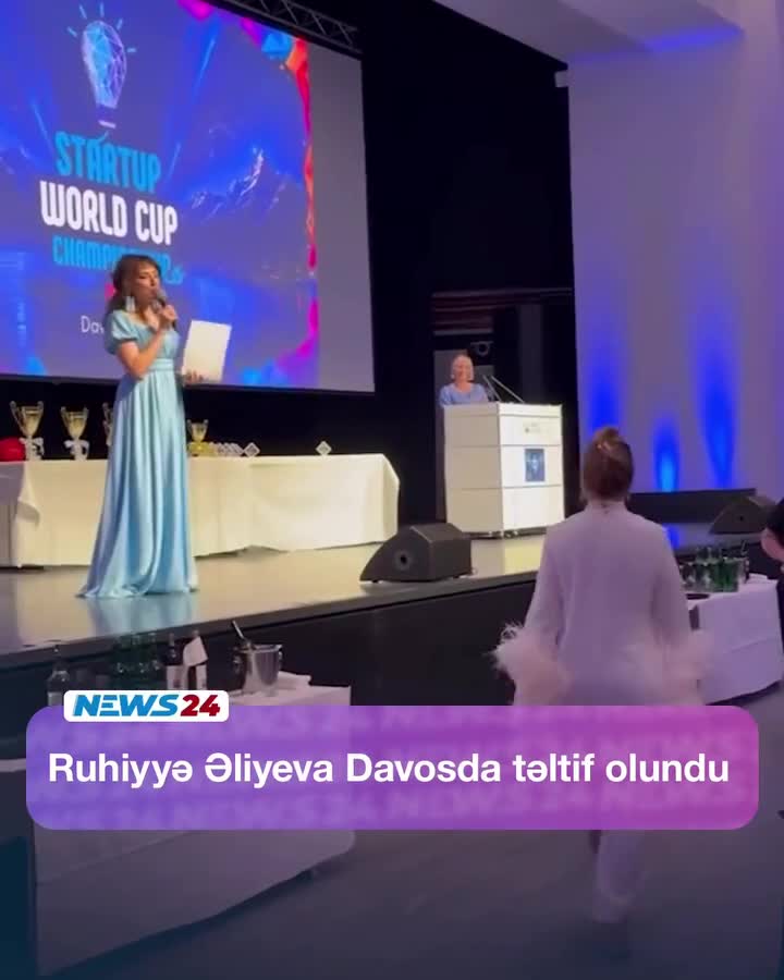 Ruhiyyə Əliyeva Davosda təltif olundu 