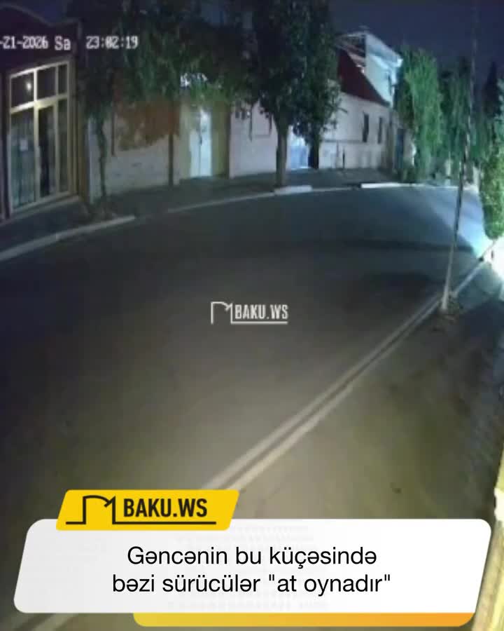 Gəncənin bu küçəsində bəzi sürücülər "at oynadır"