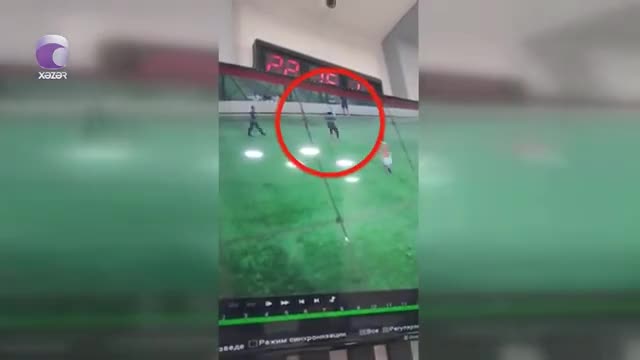 Stadionda 27 yaşlı oğlanın ölməsinin ANBAAN GÖRÜNTÜLƏRİ