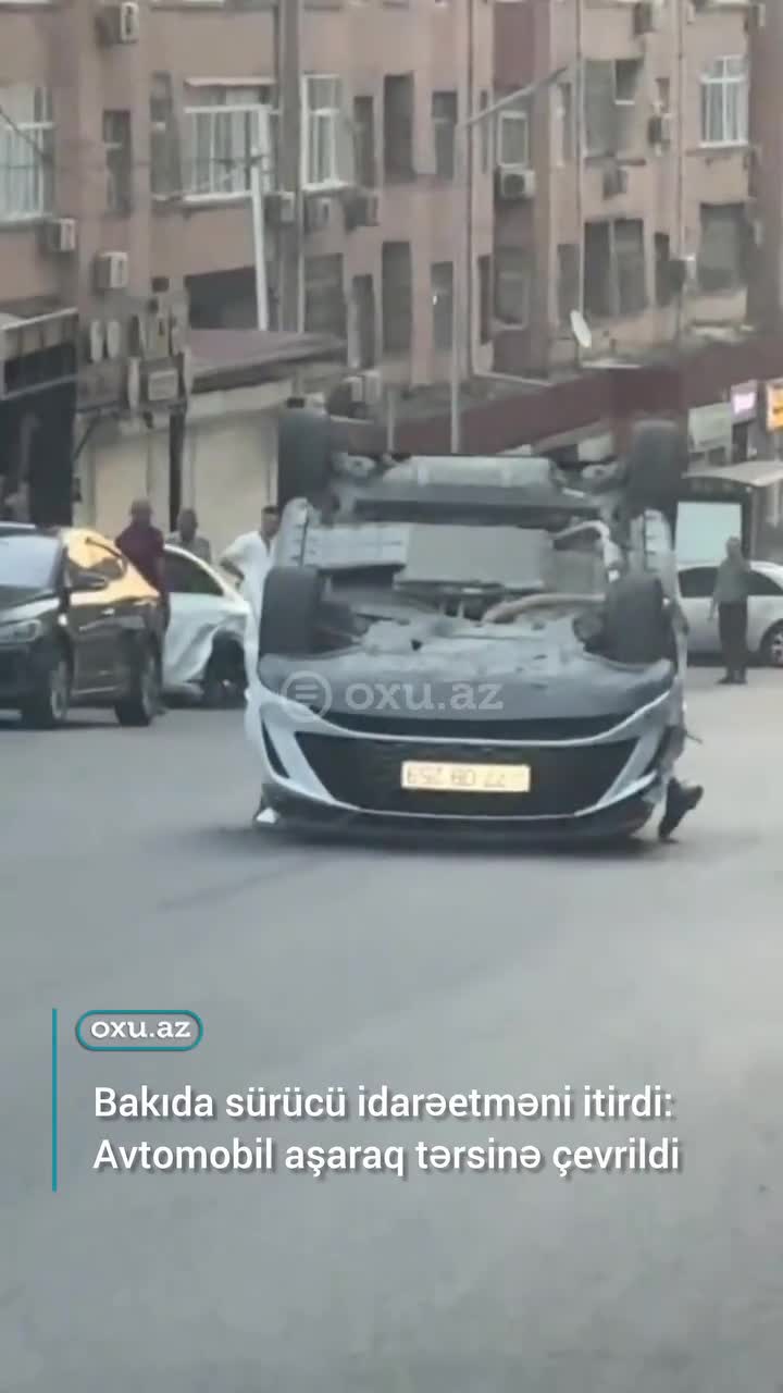Bakıda sürücü idarəetməni itirdi