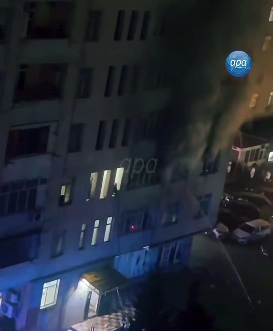 Bakıda yaşayış binasında yanğın olub