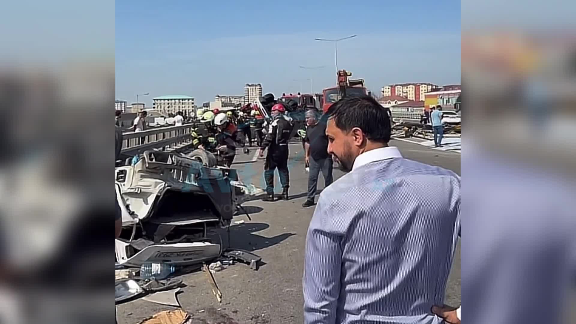 Masazır körpüsündə dəhşətli qəza