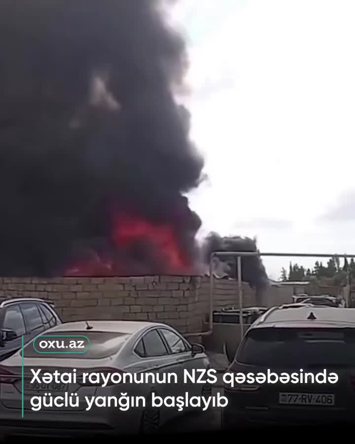 Bakıda anbarda YANĞIN BAŞLADI
