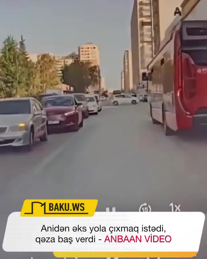 Anidən əks yola çıxmaq istədi qəza baş verdi