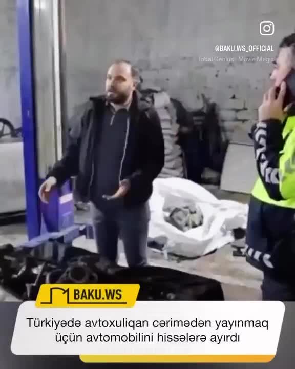 “Avtoş” sürücü cərimədən yayınmaq üçün maşın sökdü