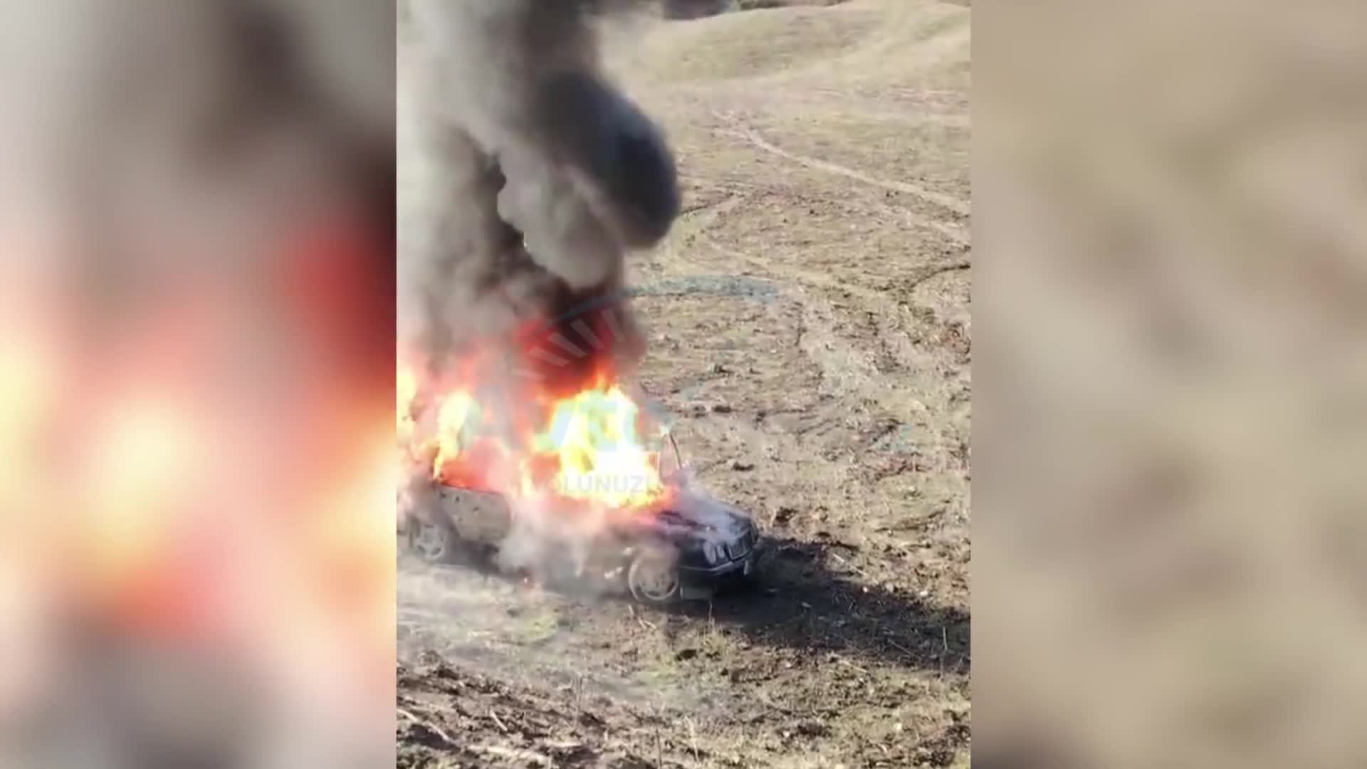 Yardımlıda alışan “Mercedes” geriyə hərəkət edərək dərəyə düşdü
