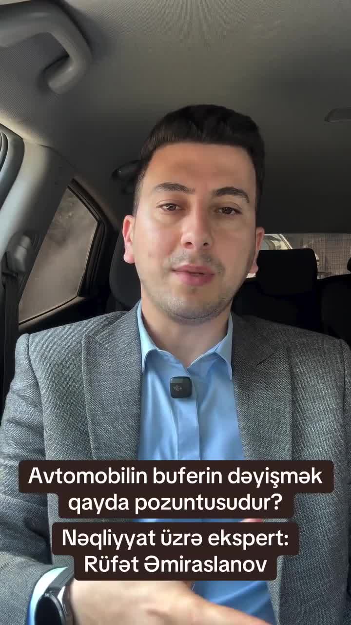 Avtomobilin buferini dəyişmək cəriməyə səbəb olur 