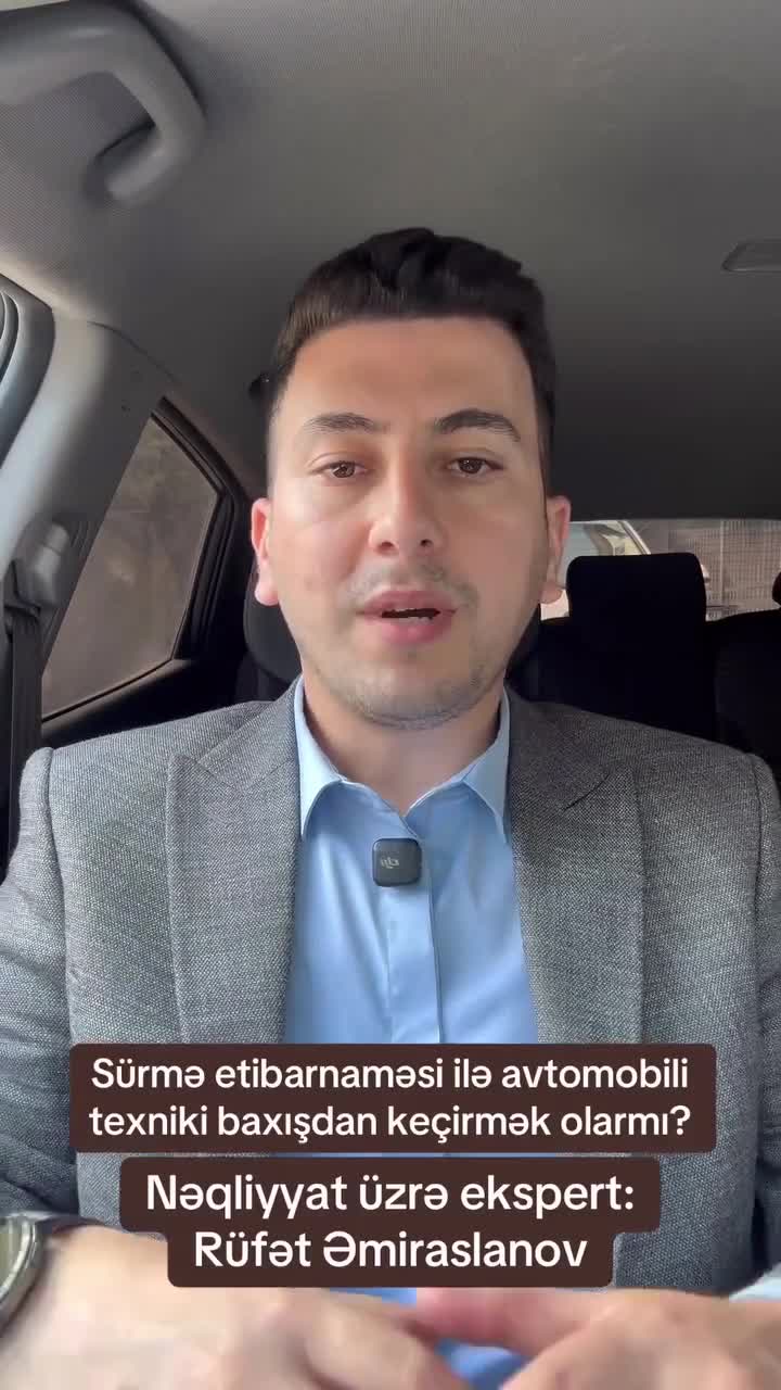 Sürmə etibarnaməsi ilə avtomobili texniki baxış