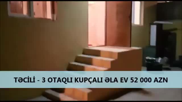Təcili - 3 otaqli Kupçalı əla ev 52 000 AZN