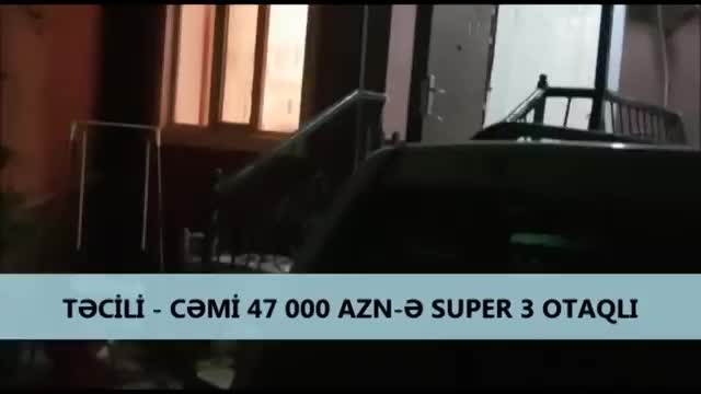 Təcili - Cəmi 47 000 AZN-ə Super 3 otaqlı