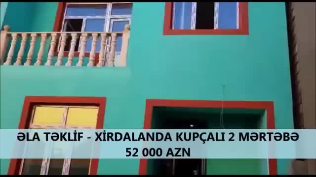 Əla Təklif - Xirdalanda Kupcali 2 mertebe 52 000 AZN