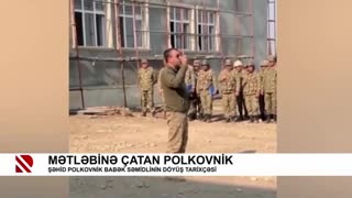 Şəhid polkovnik Babək Səmidlinin döyüş tarixçəsi