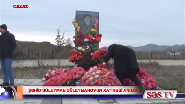 Qazaxda şəhid Süleyman Süleymanovun xatirəsi anılıb