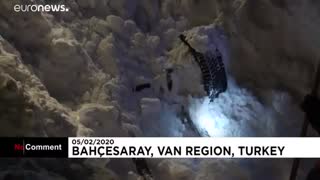 Avalanche in Turkey wipes out rescue team - NO COMMENT