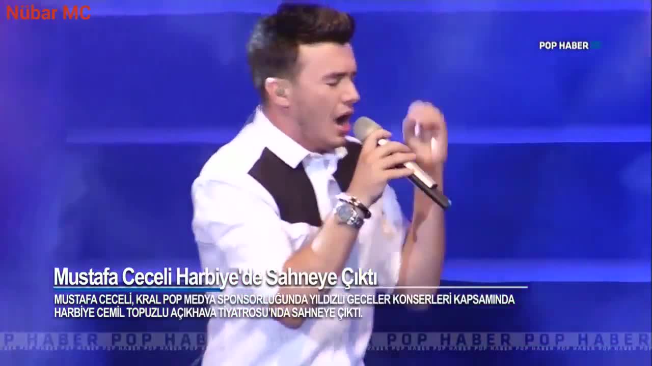 Mustafa Ceceli Harbiye'de Sahneye Çıktı (Kral Pop TV - 14.08.2016)